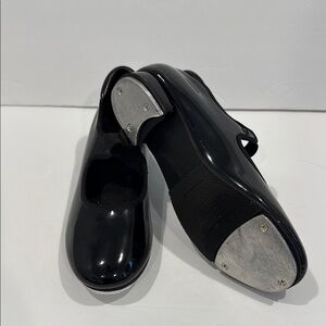 Tap Shoes Linodes PU Leather Black Patent Dance Shoes for Women Size 5